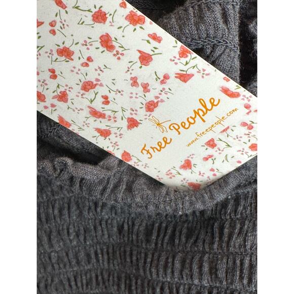 We The Free gray long sleeves mock detail neck size XS - Picture 9 of 12